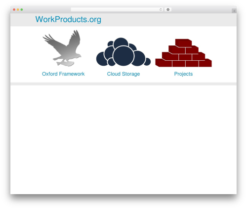 Theme WordPress OxfordFramework - workproducts.org