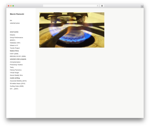 Touchfolio WordPress theme - ramocki.net