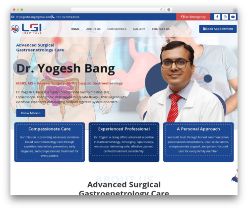 WordPress theme Braintech - advancedgastrosurgery.com