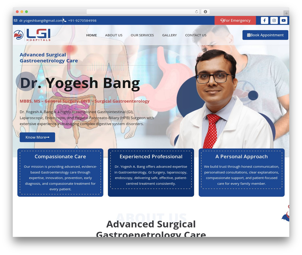 WordPress theme Braintech - advancedgastrosurgery.com