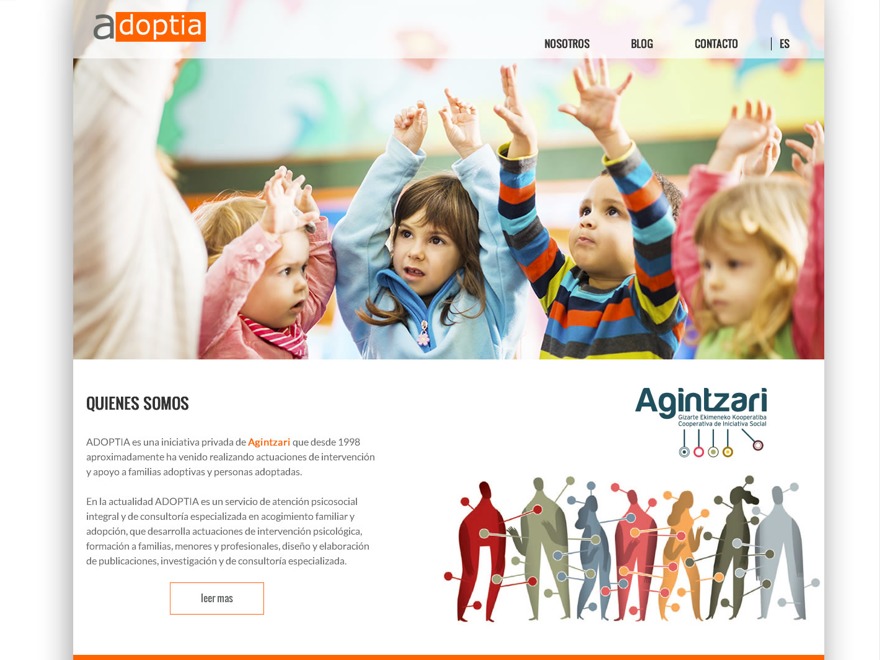 Adoptia best WordPress template