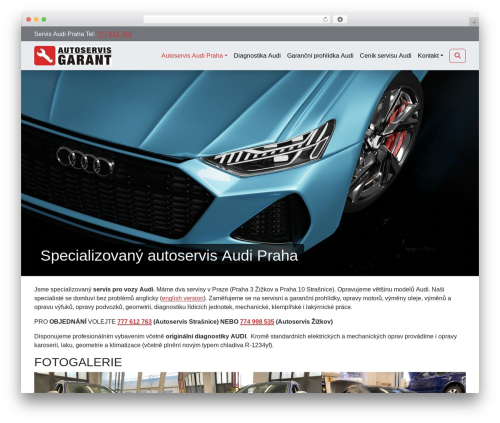 BootScore theme WordPress - servisaudipraha.cz