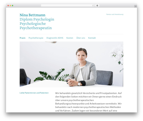 Bootstrap Theme WordPress theme design - nina-bettmann.de