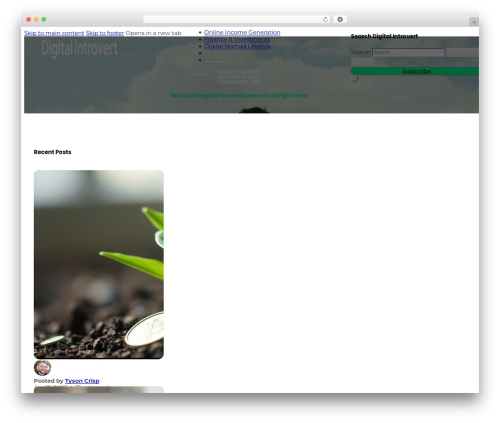 Theme WordPress Bricks - digitalintrovert.com