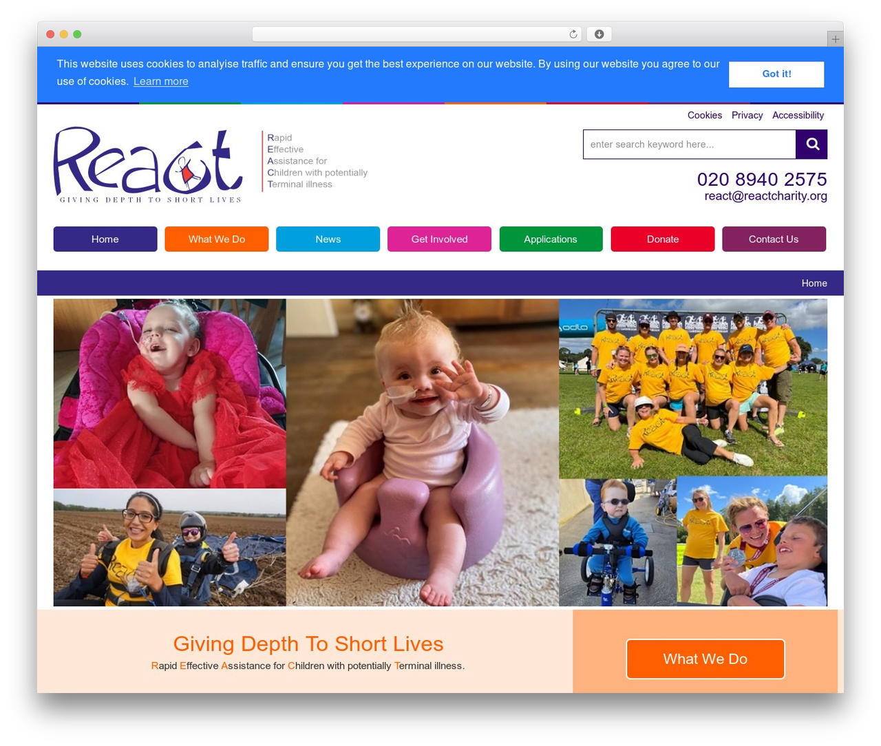 Theme WordPress REACT - reactcharity.org