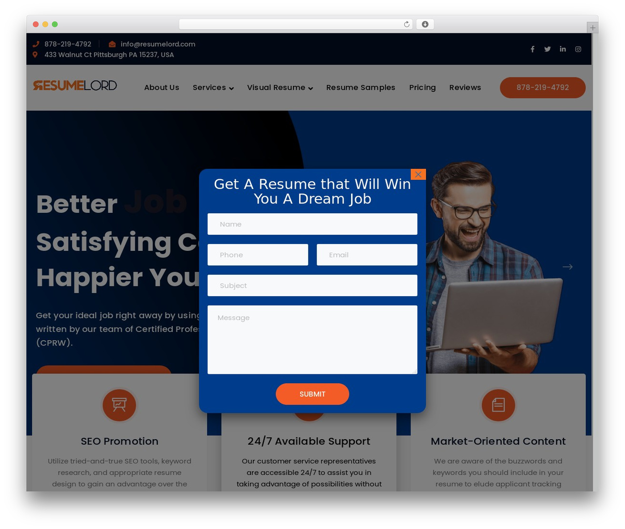 WordPress theme Bauer - resumelord.com WordPress theme Bauer - resumelord.com