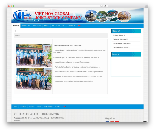 WordPress theme halink - viethoaglobal.com
