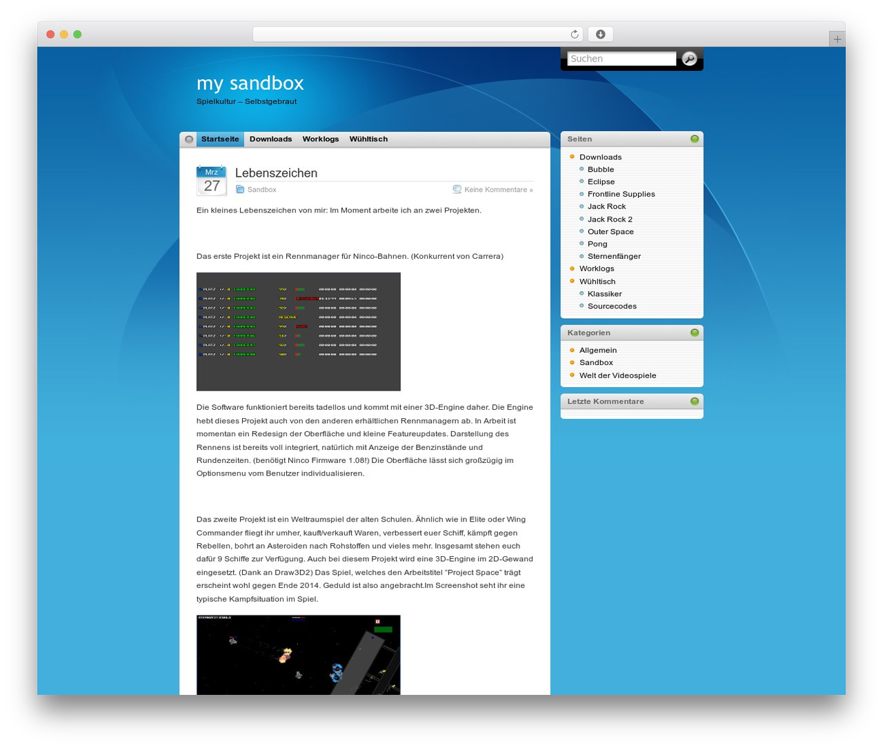 iTheme WordPress theme - tim.barkenberg.net