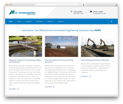 Mega Project WordPress theme - maatenv.com