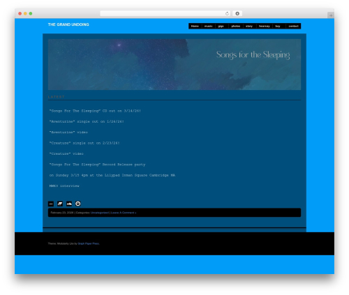 Modularity Lite theme WordPress - thegrandundoing.com