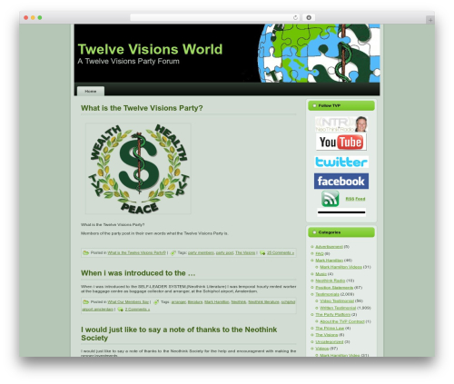 theme2 WordPress theme design - twelvevisionsworld.com