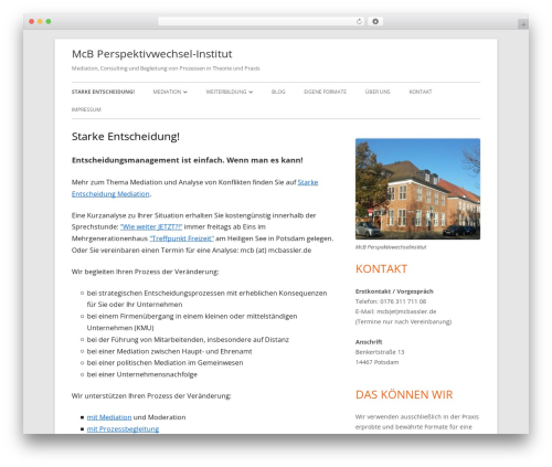 Tiny Framework theme WordPress - perspektivwechselinstitut.de