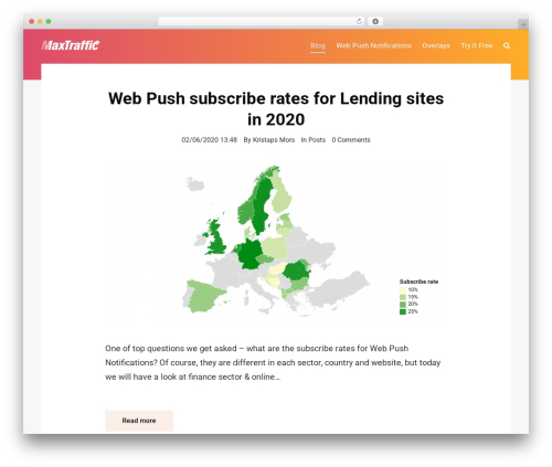 Typograph WordPress theme - maxtraffic.com/blog