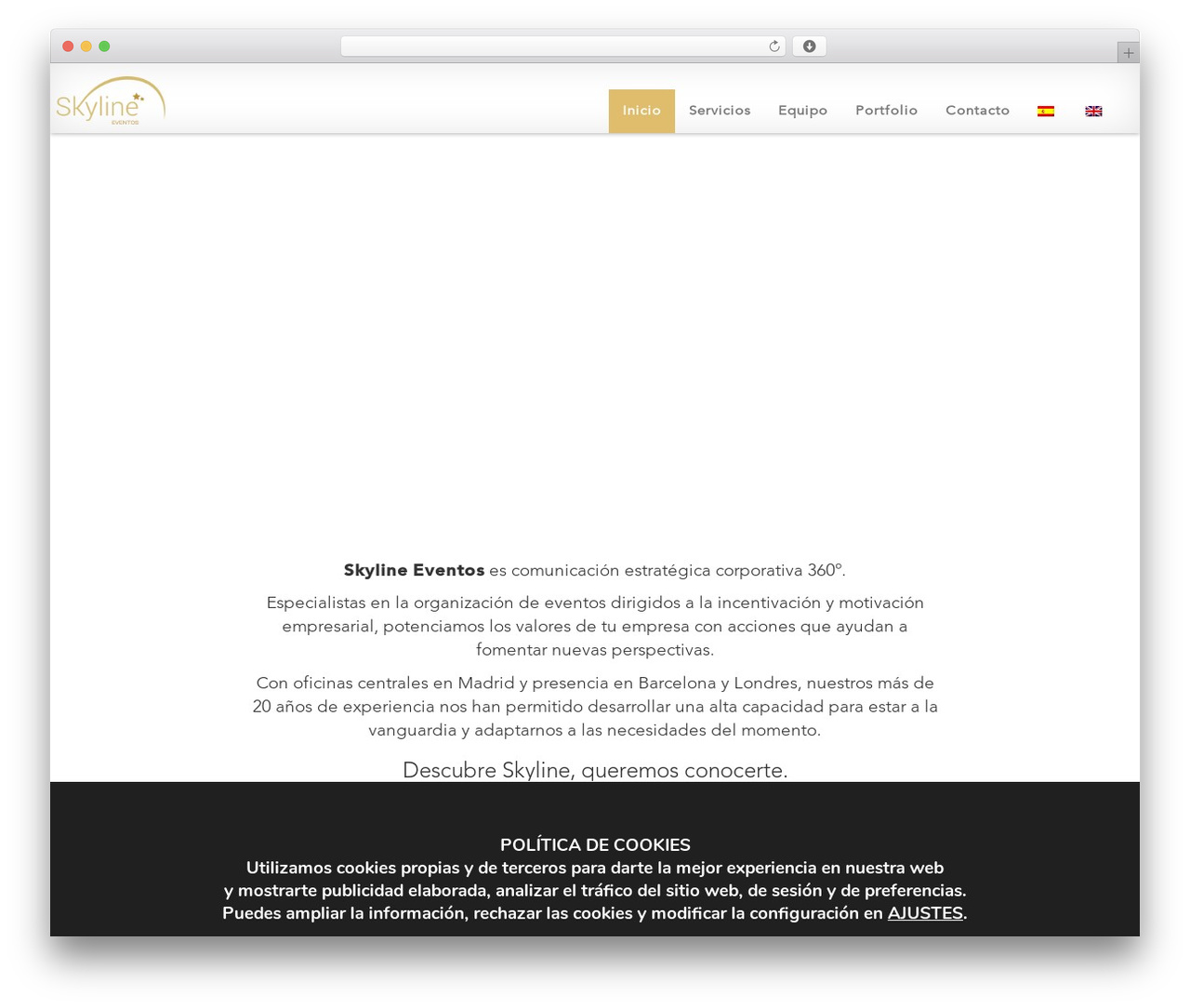 WordPress theme Themebase - skylineventos.com