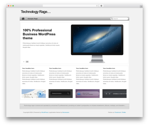 WordPress theme application - technologyrage.com