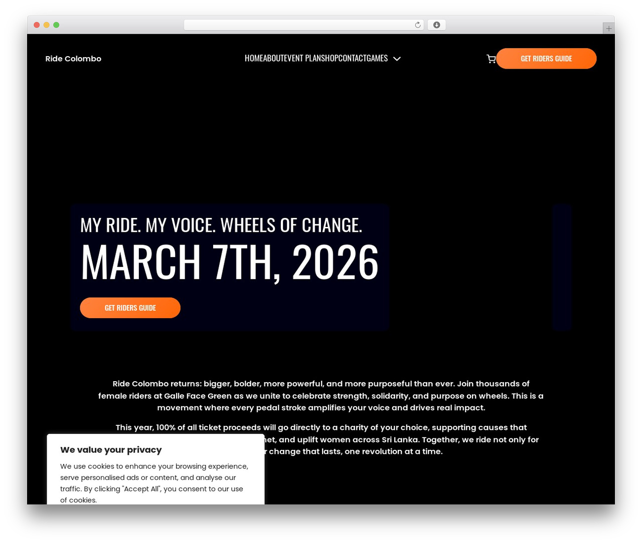 WordPress theme Custom Wordpress Theme - ridecolombo.com