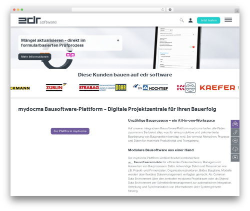 WordPress theme edr software - edr-software.com