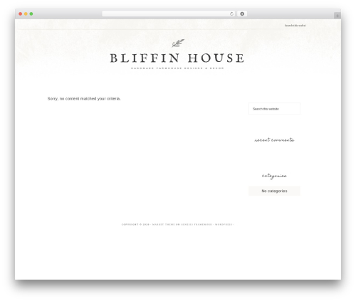 WordPress website theme Market Theme - bliffinhouse.com