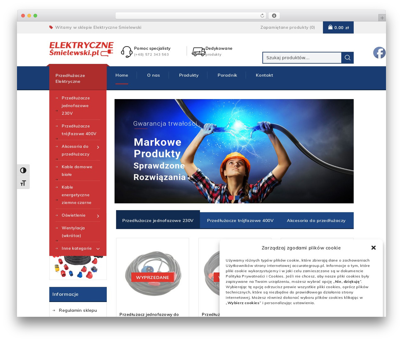 WP theme Toolsjet - elektrycznesmielewski.pl