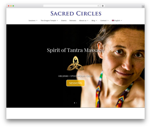 Divi massage WordPress theme - sacredcircles.love