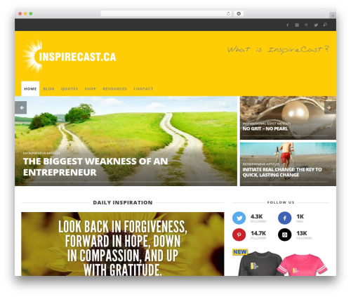 Sprout WordPress theme - inspirecast.ca