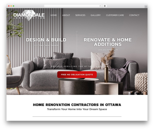 Webshark WordPress theme - diamondale.ca