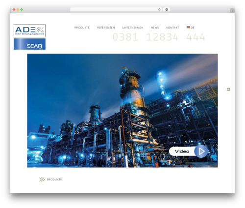 WordPress theme Custom Theme - adexx-sear.de