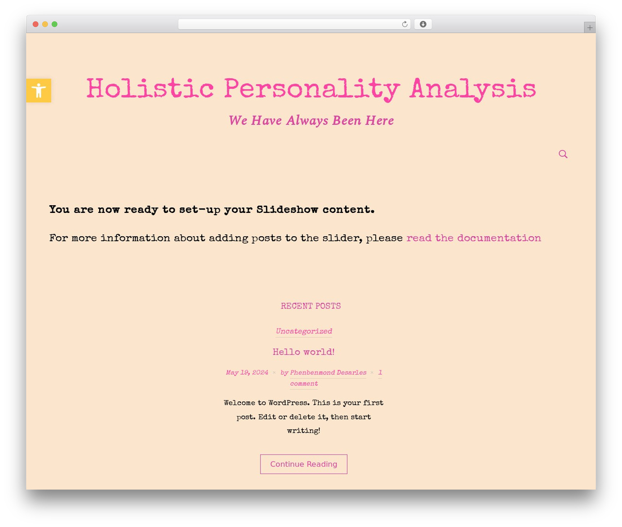 WordPress website theme Eclipse - holisticpersonalityanalysis.com