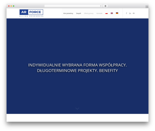 ARForce theme WordPress - arforce.pl