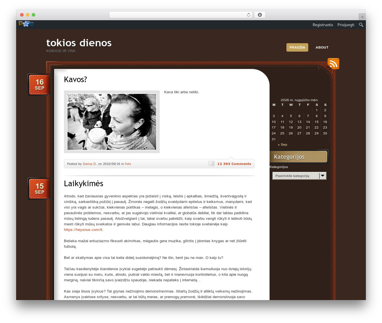 Choco - WordPress.com WordPress website theme - klewas.popo.lt
