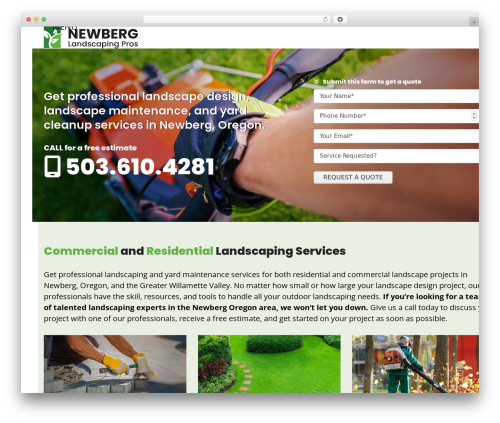 Vc_responsive_pro WordPress plugin - newberglandscapingpros.com
