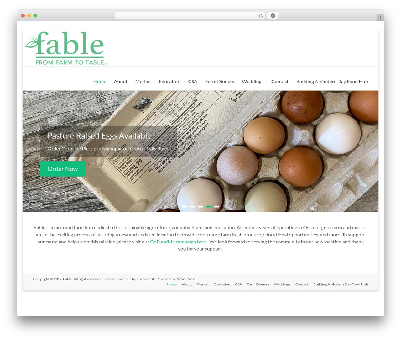 Spacious WordPress theme - fablefoods.com Spacious WordPress theme - fablefoods.com