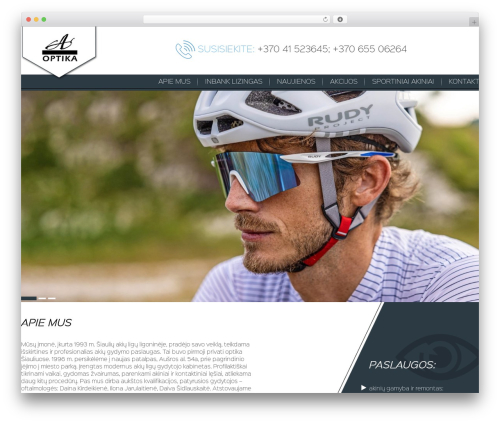 Template | Internet Solutions WordPress theme - aoptika.lt