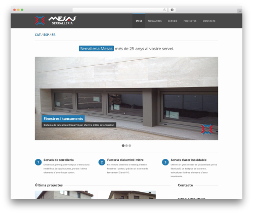 Theme WordPress Sensation Responsive WordPress Theme - serralleriamesas.cat