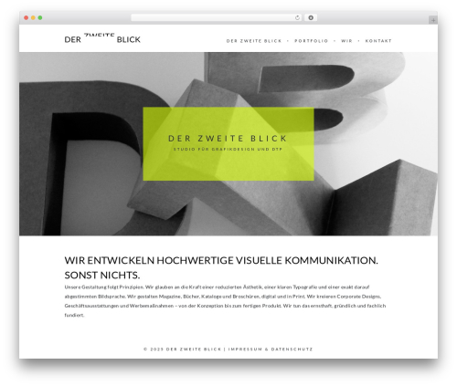 WordPress theme Charm - derzweiteblick.org