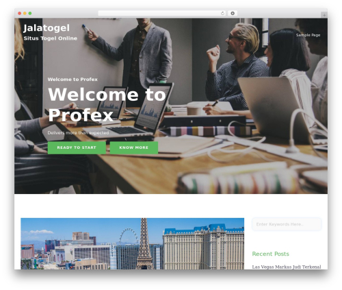 WordPress theme Profex - jalatogel.net