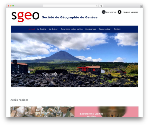 WordPress theme WP Bootstrap Starter - sgeo-ge.ch