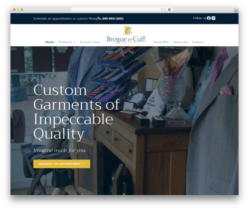 Divi WordPress theme - brogueandcuff.com