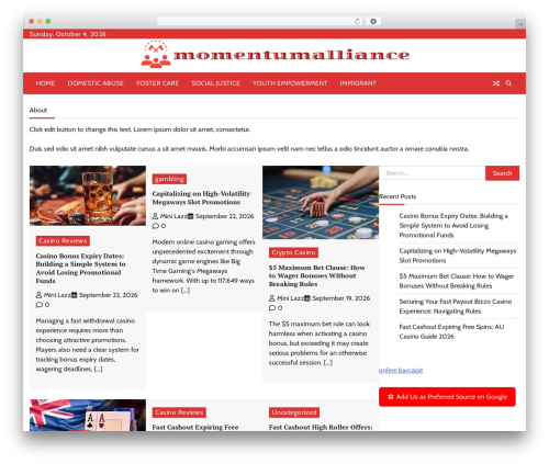 Omnisend WordPress plugin - momentumalliance.org