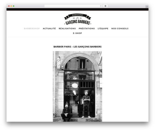 WordPress theme Barbier - barbier.paris