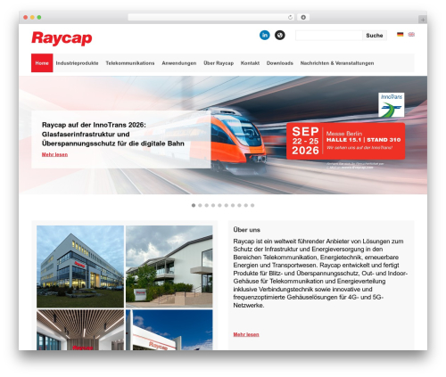 WordPress theme Raycap - raycap.de