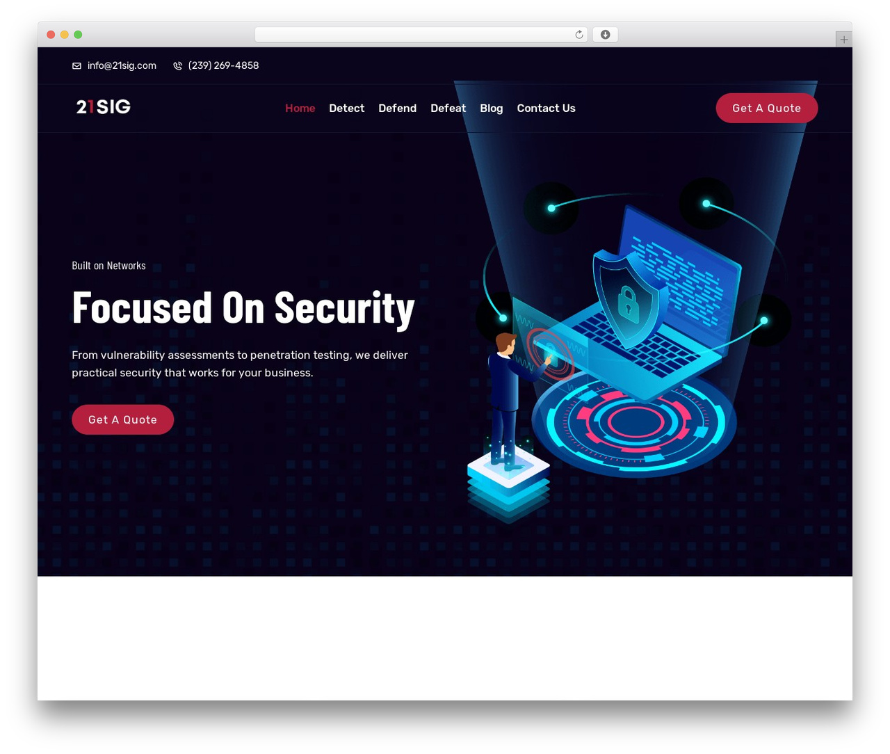 WordPress theme Vaximo - 21sig.com