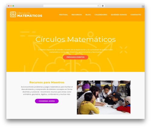 2017 premium WordPress theme - circulosmatematicos.org