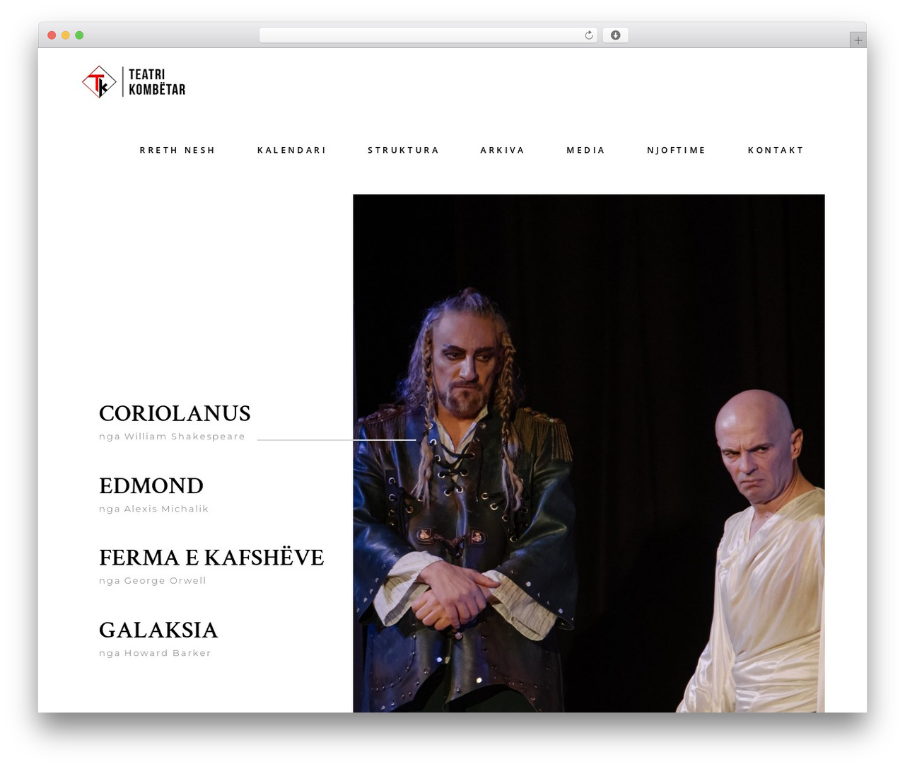BardWP theme WordPress - teatrikombetar.gov.al