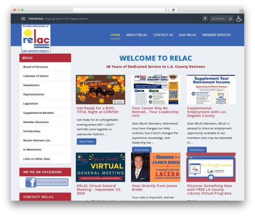 Extra WordPress theme - relac.org