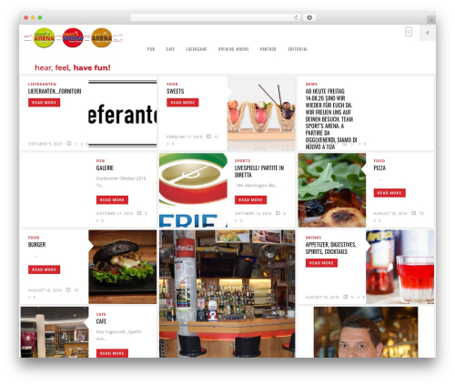 Flow WordPress theme - sports-arena.eu