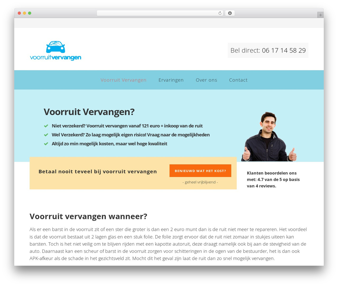 Genesis WordPress theme - voorruitvervangen.net