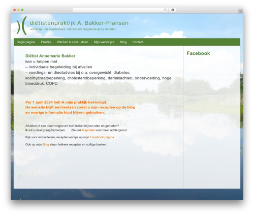 Simple facebook plugin WordPress plugin - dietist-assen.nl