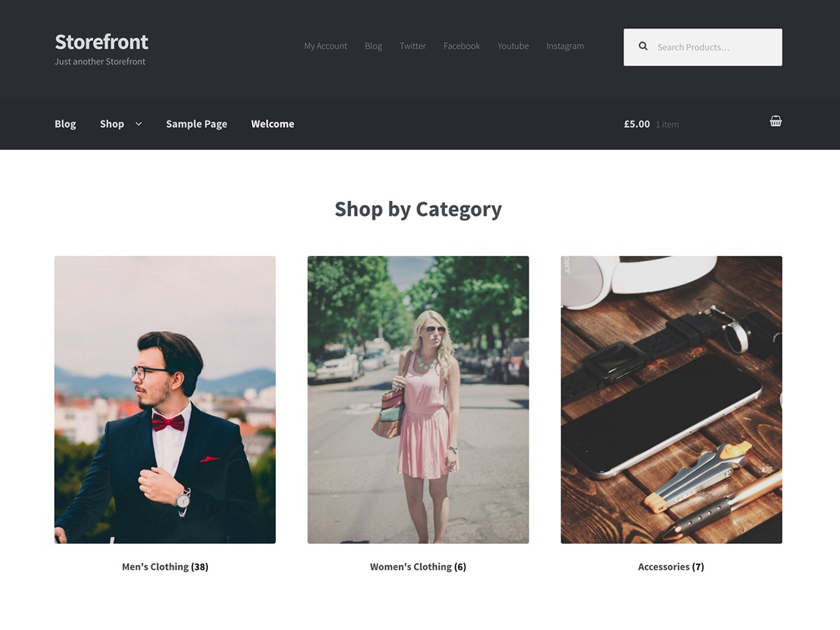 Storefront WordPress store theme