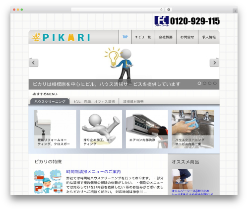 Theme WordPress theme1562 - pikari.works